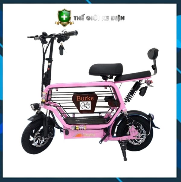 Xe đạp điện burke hồng