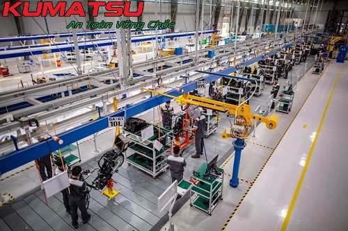 Dây chuyền sản xuất xe điện Kumatsu